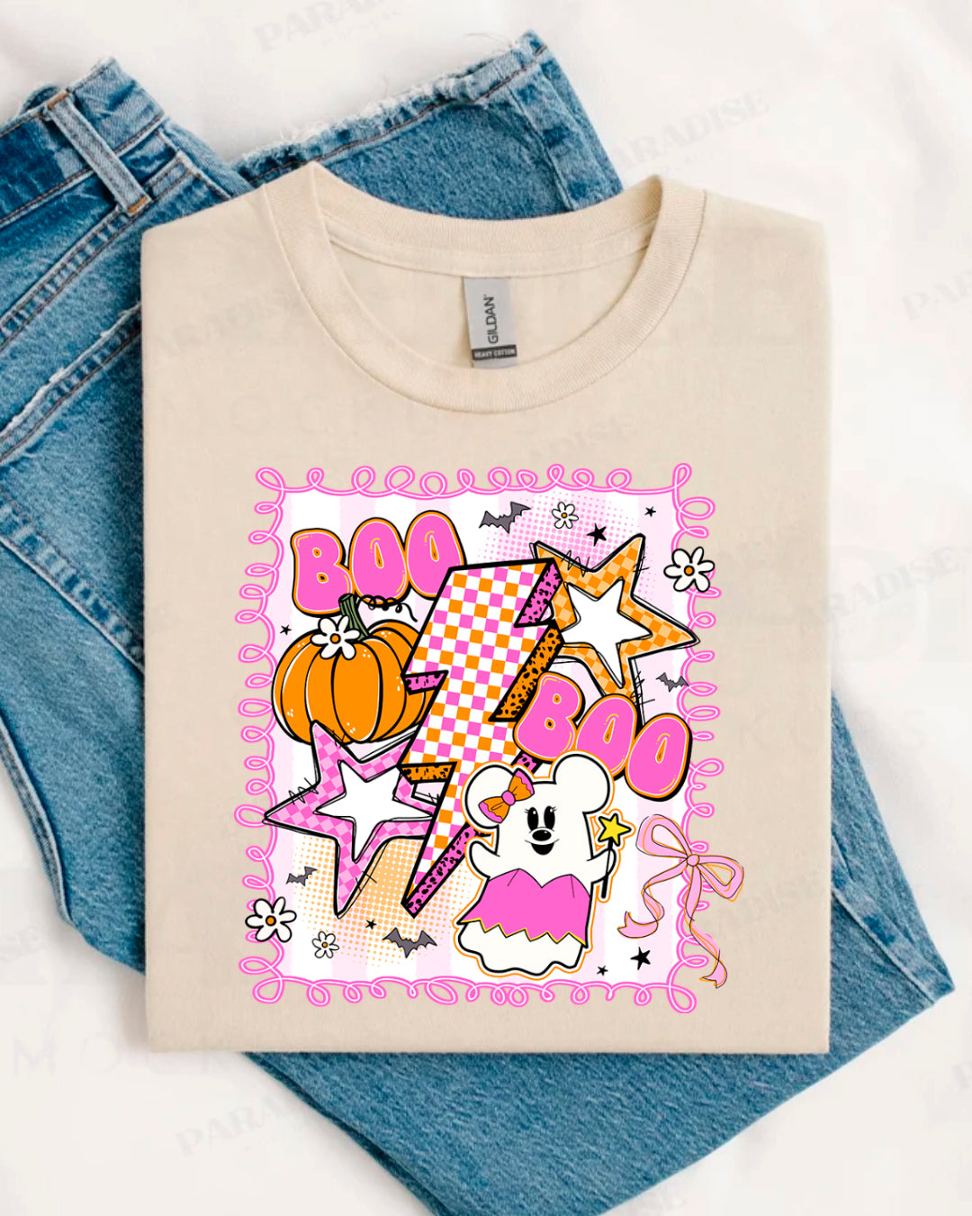 MN SPOOKY PINK SHIRT