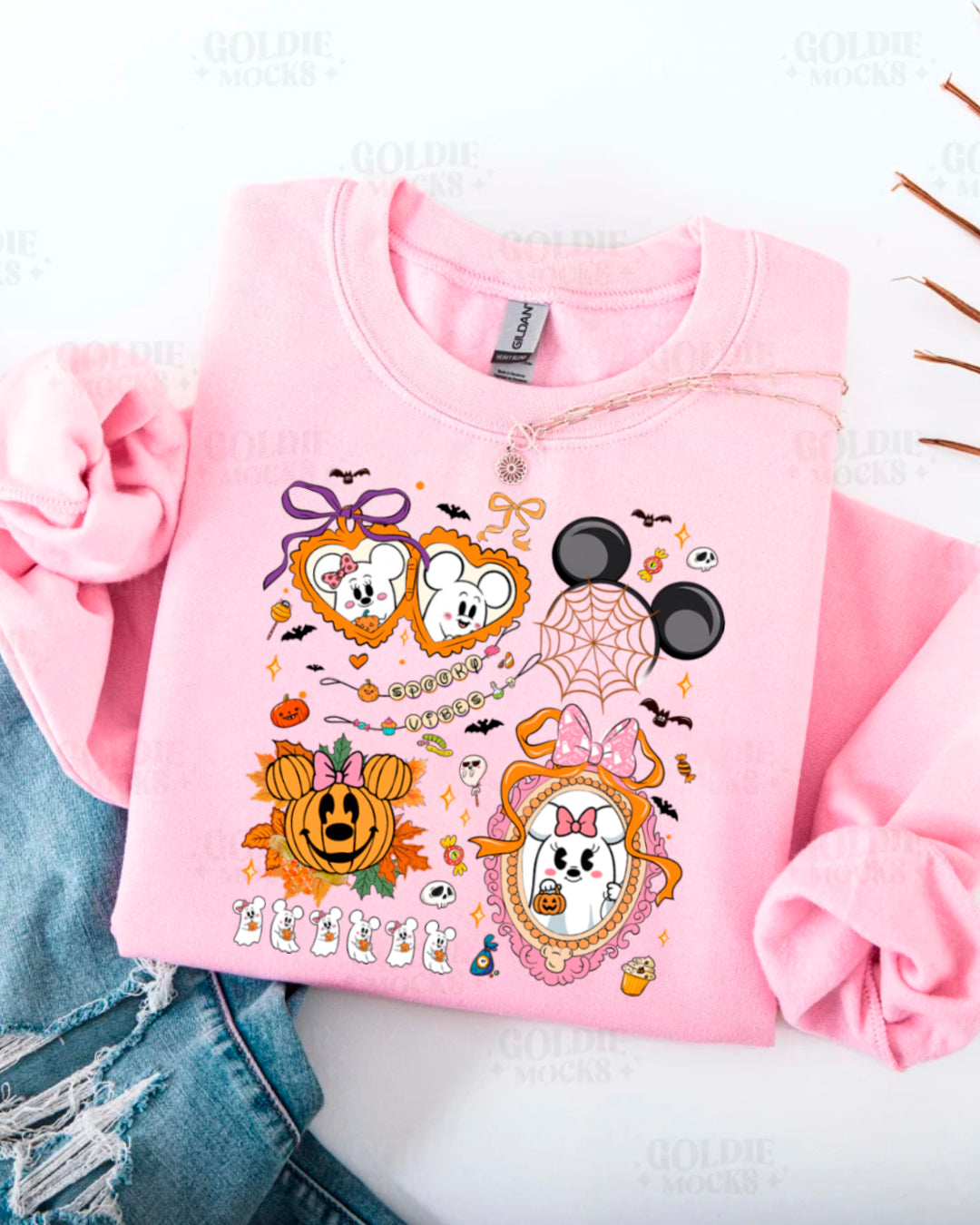 SPOOKY MOUSE PUMPKIN SWEATERS