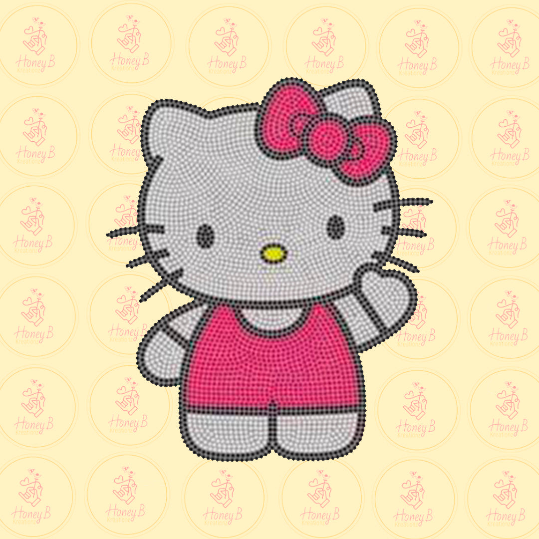 HK PINK RHINESTONES TRANSFER