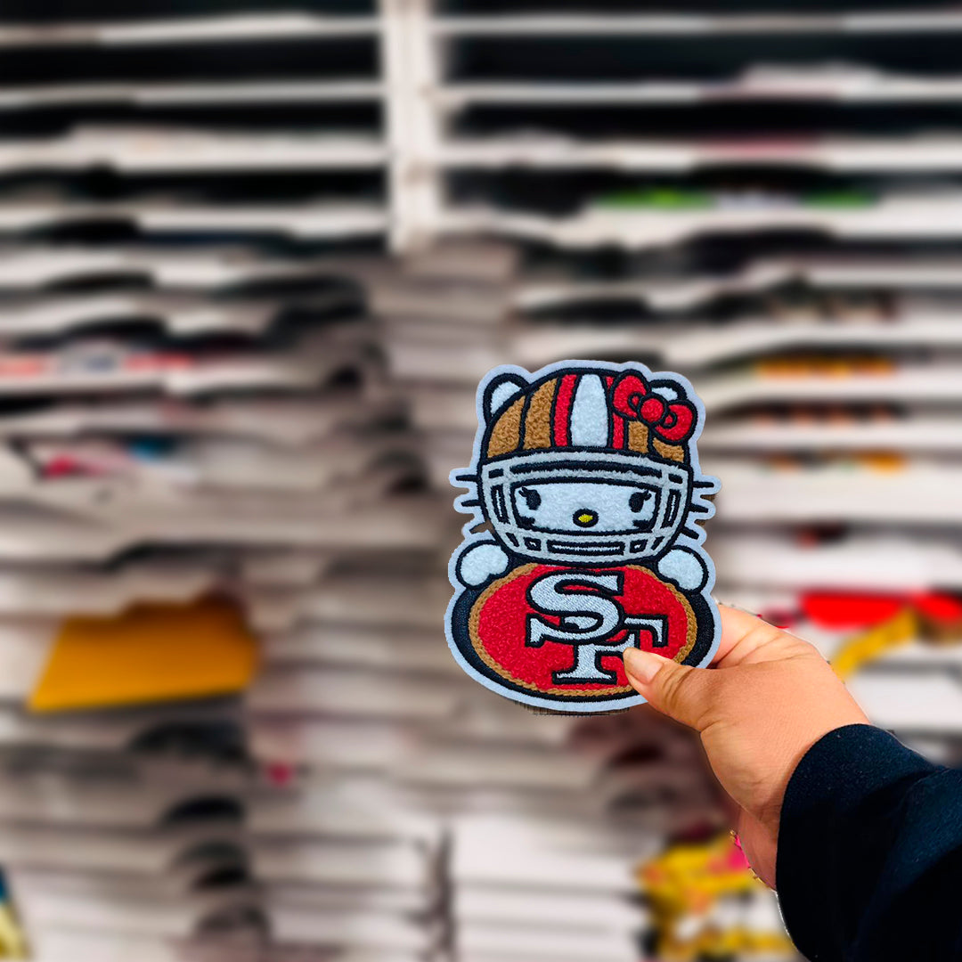 HK RED FOOTBALL PATCH