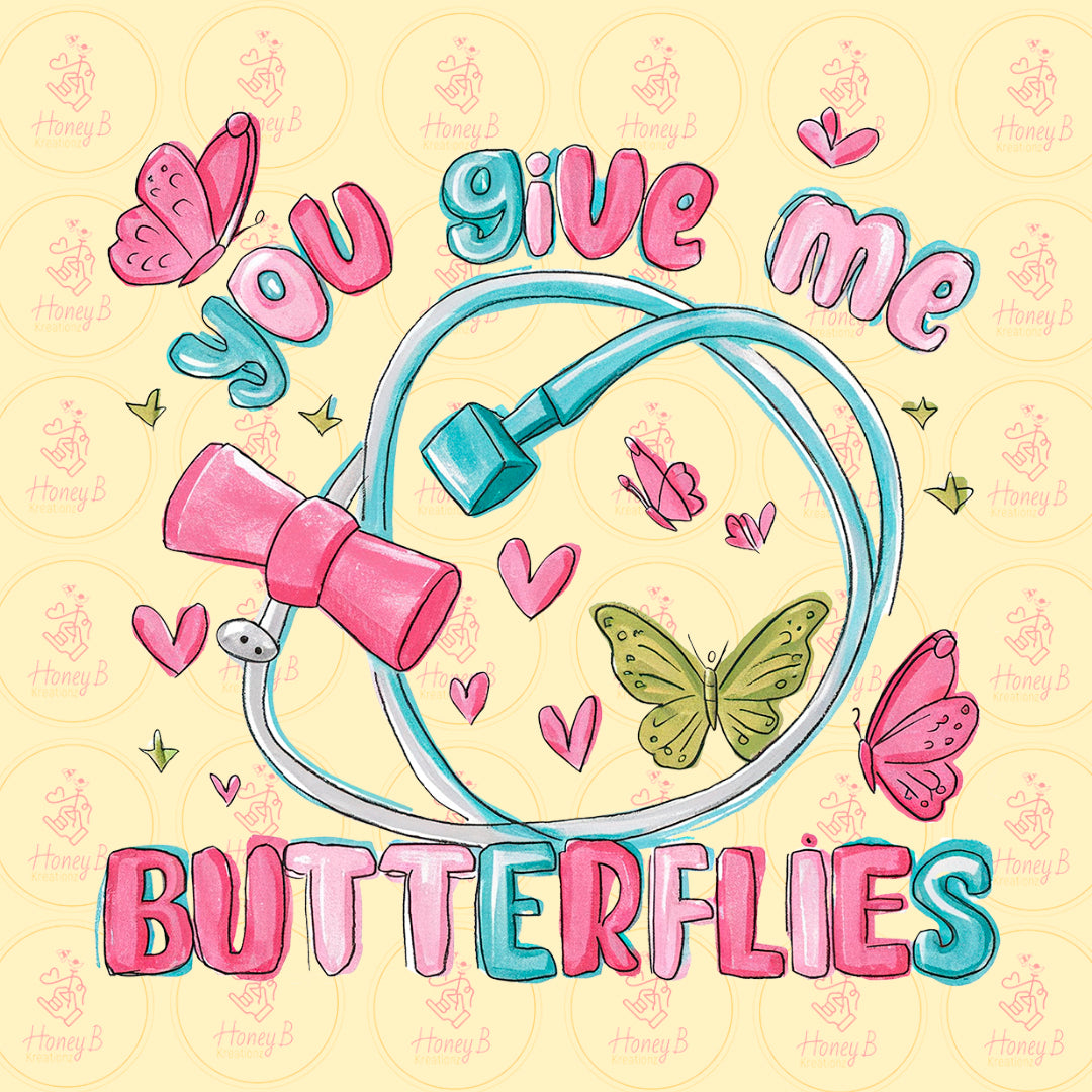 NURSE BUTTERFLIES DTF