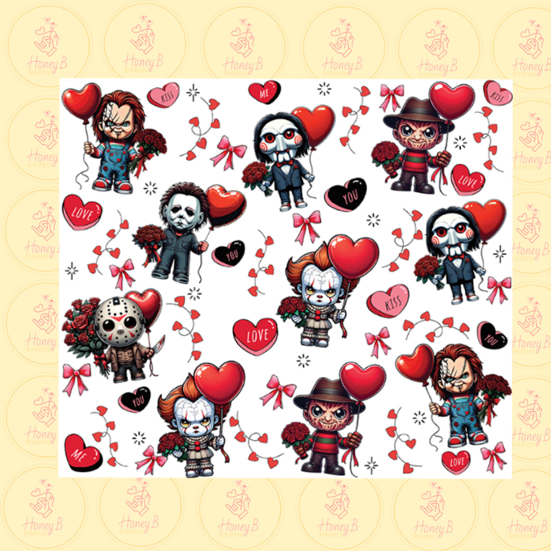 LOVE CHARACTERS SUBLIMATION SHEETS