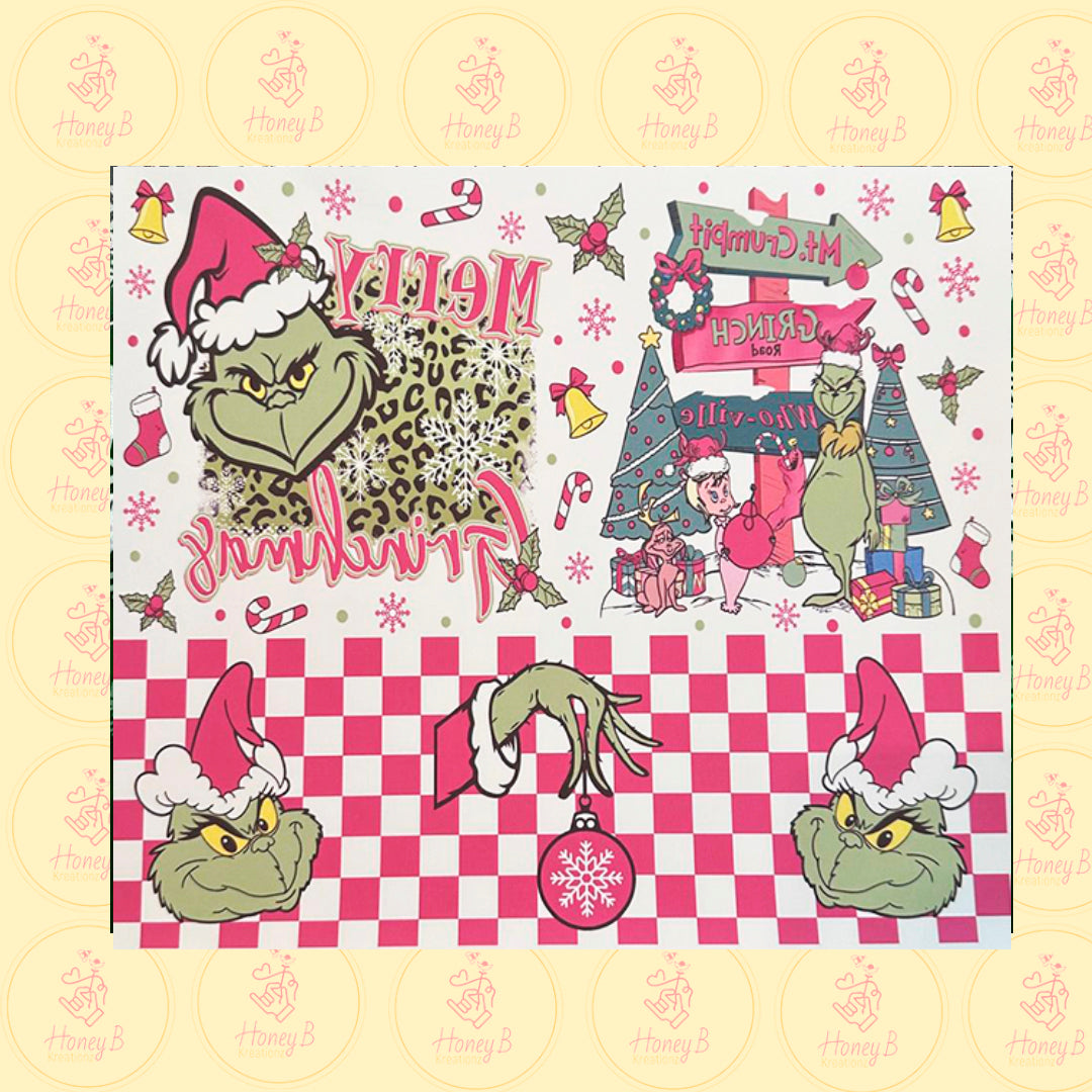 MERRY GRINCHMAS SUBLIMATION SHEETS