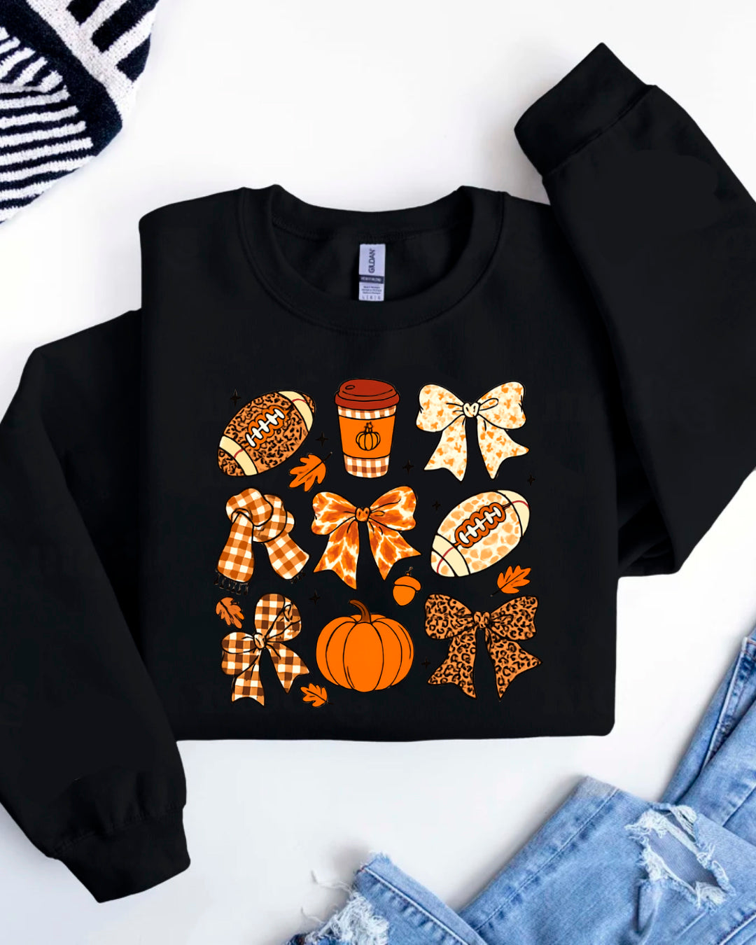 PUMPKIN FOOTBALL SWEATERS
