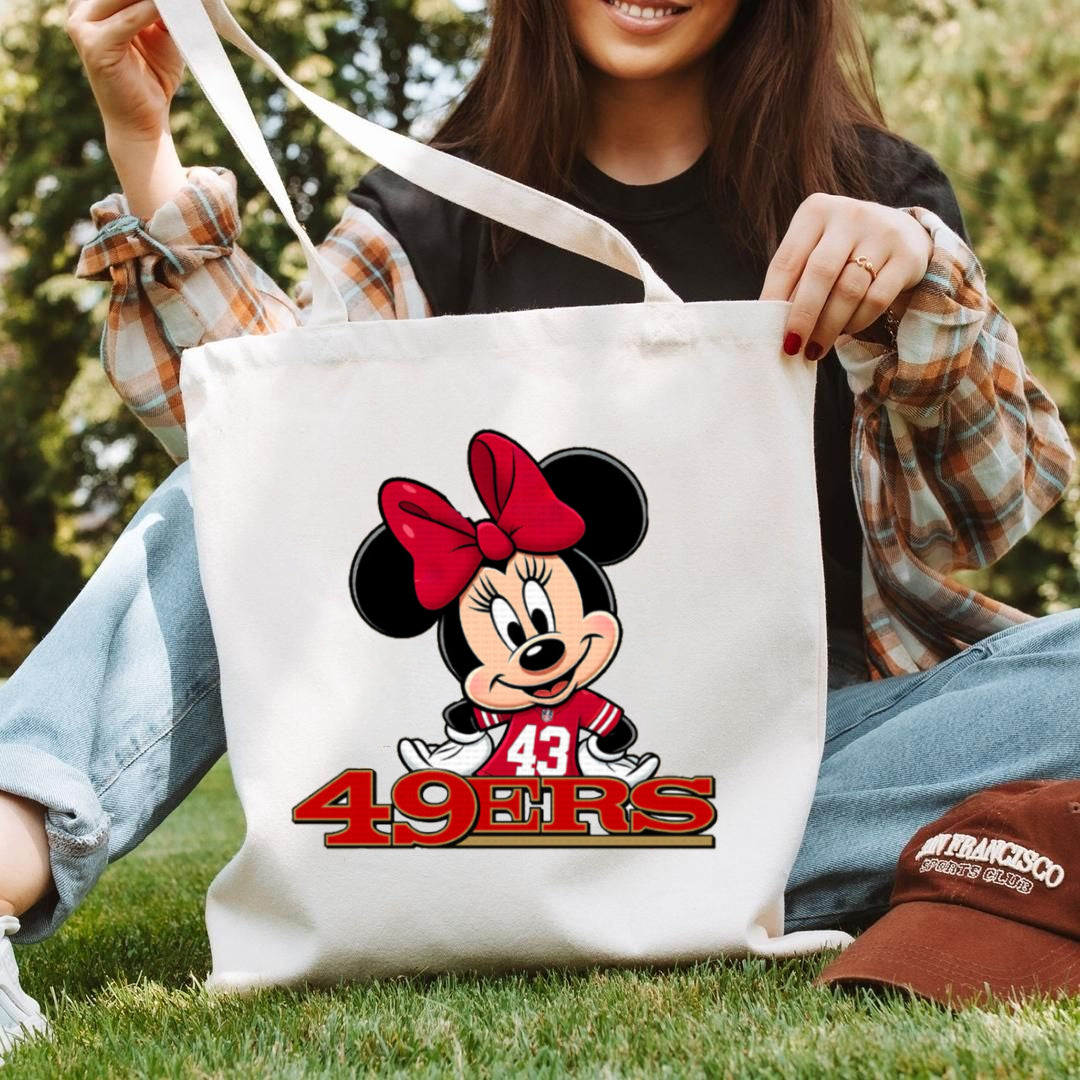 MN FAN RED TOTE BAGS