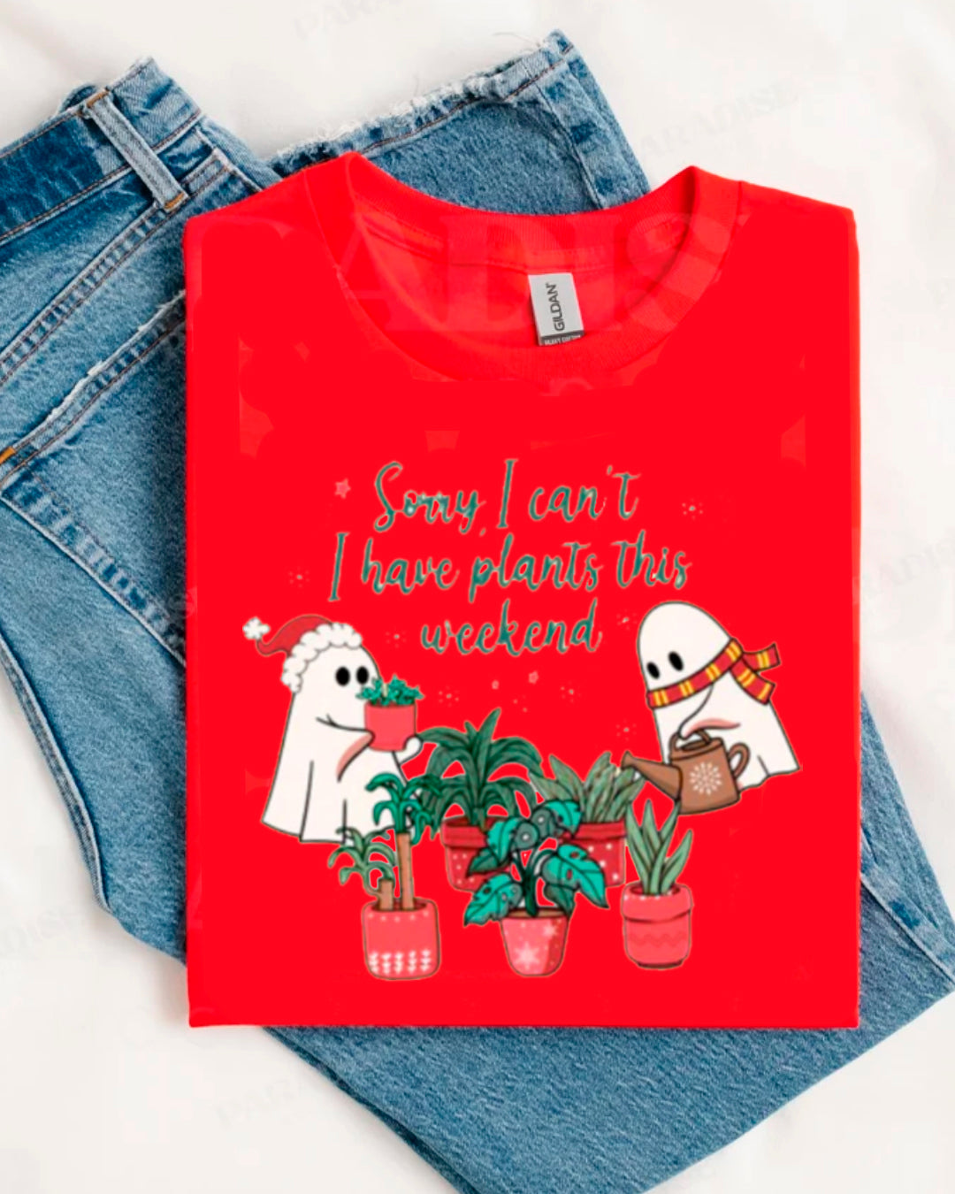 GHOST XMAS PLANTS SHIRT