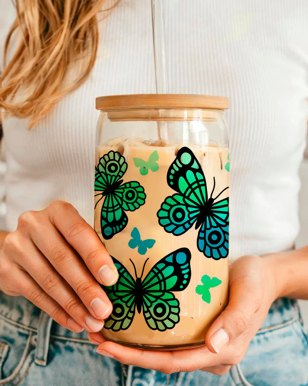 GREEN BUTTERFLY CUP