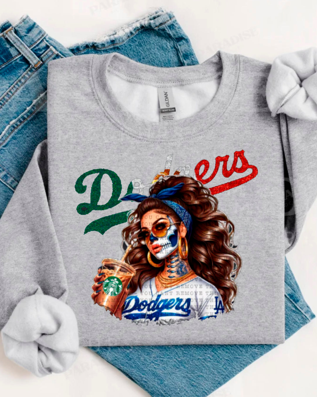 GIRL MEXICAN FAN BASEBALL SWEATER