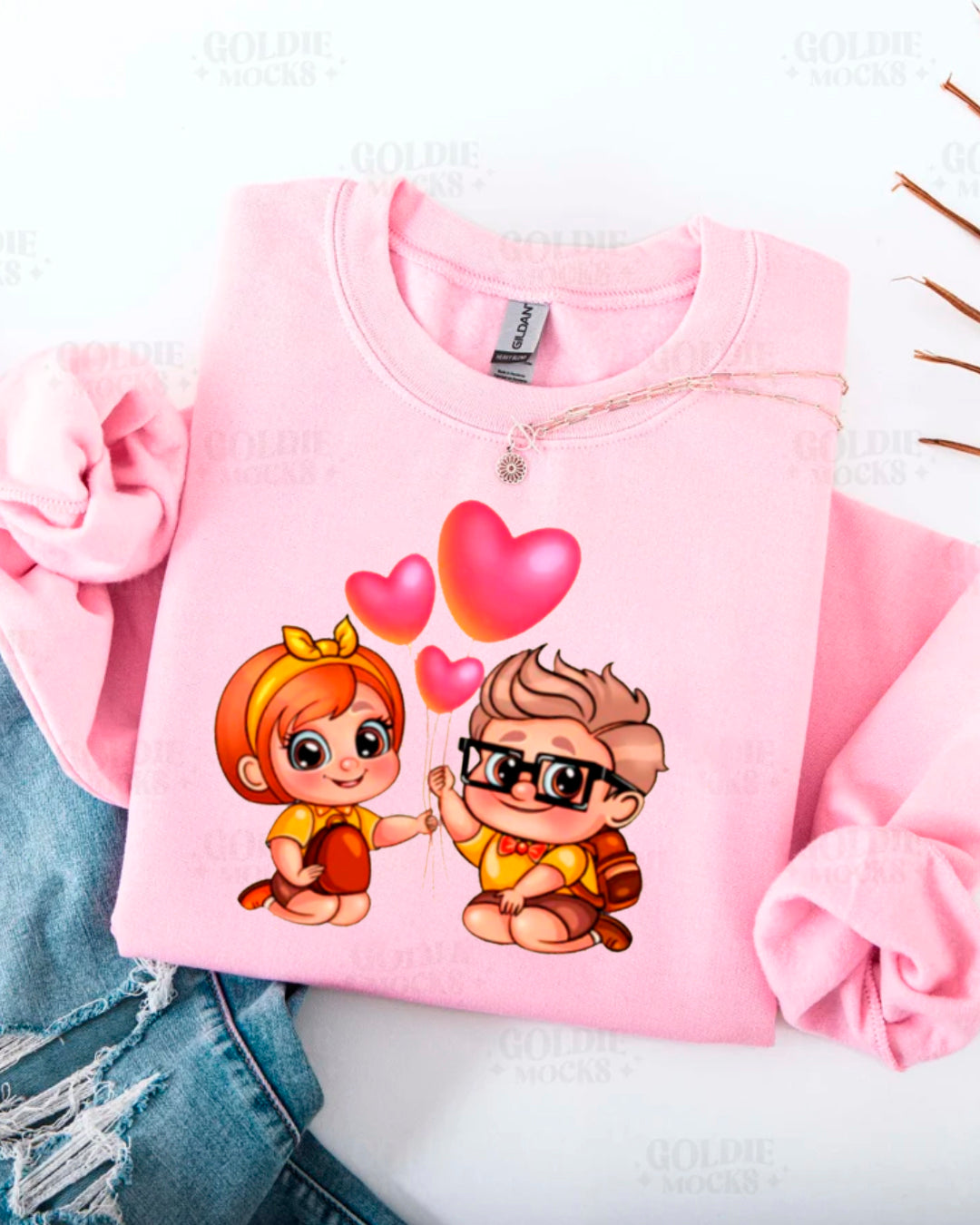 ADVENTURE HEART BALLON SWEATER