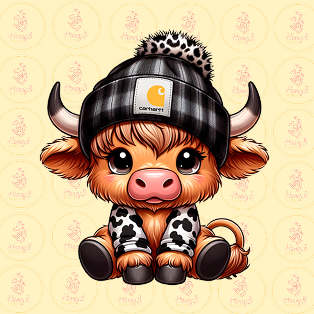 COW BLACK DTF