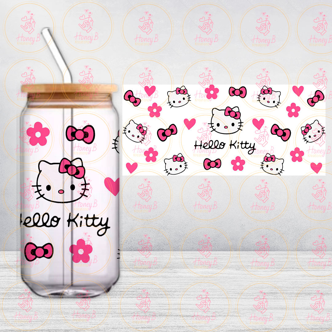 HK PINK FLOWERS AND HEARTS UVDTF