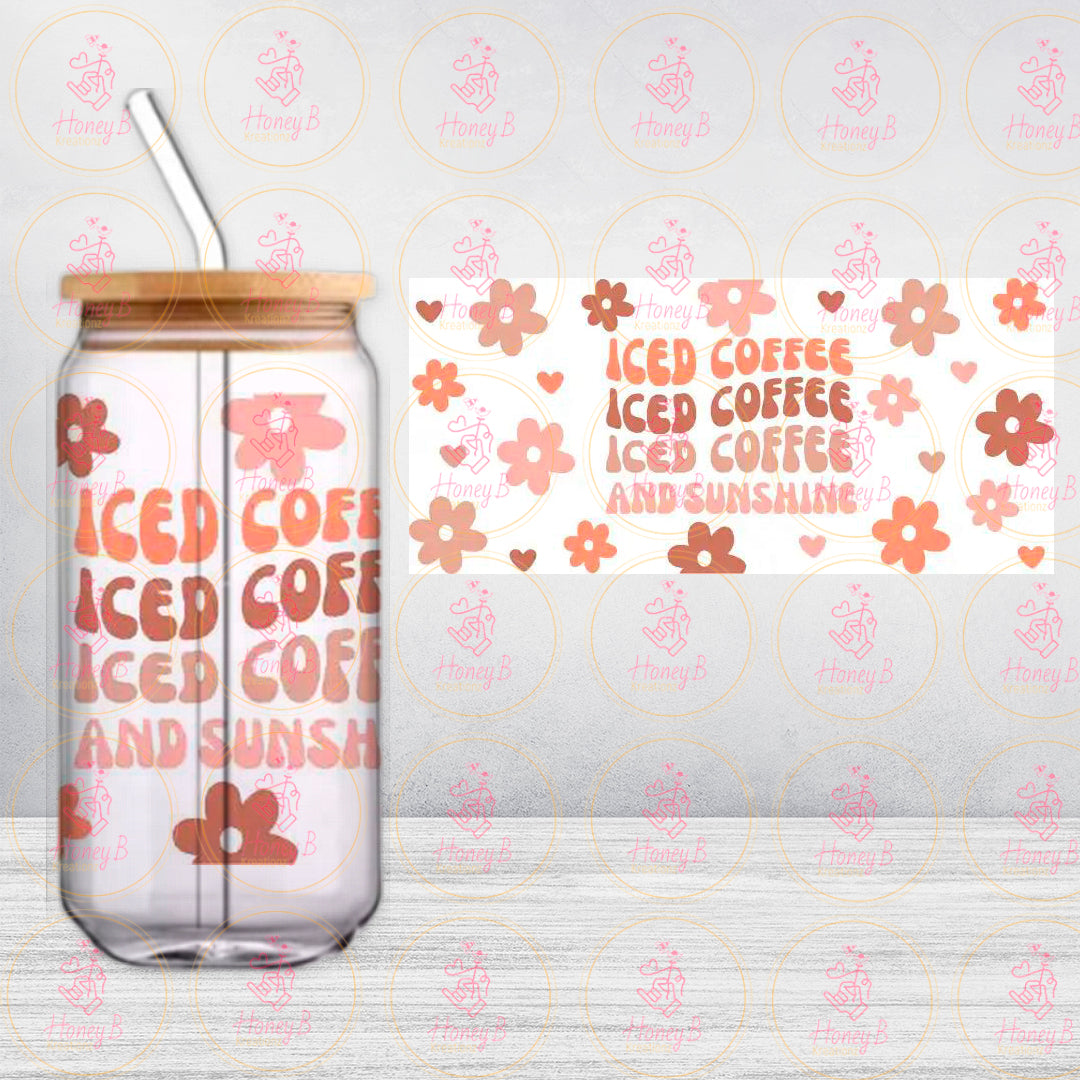 ICED COFFEE AND SUNSHINE UVDTF