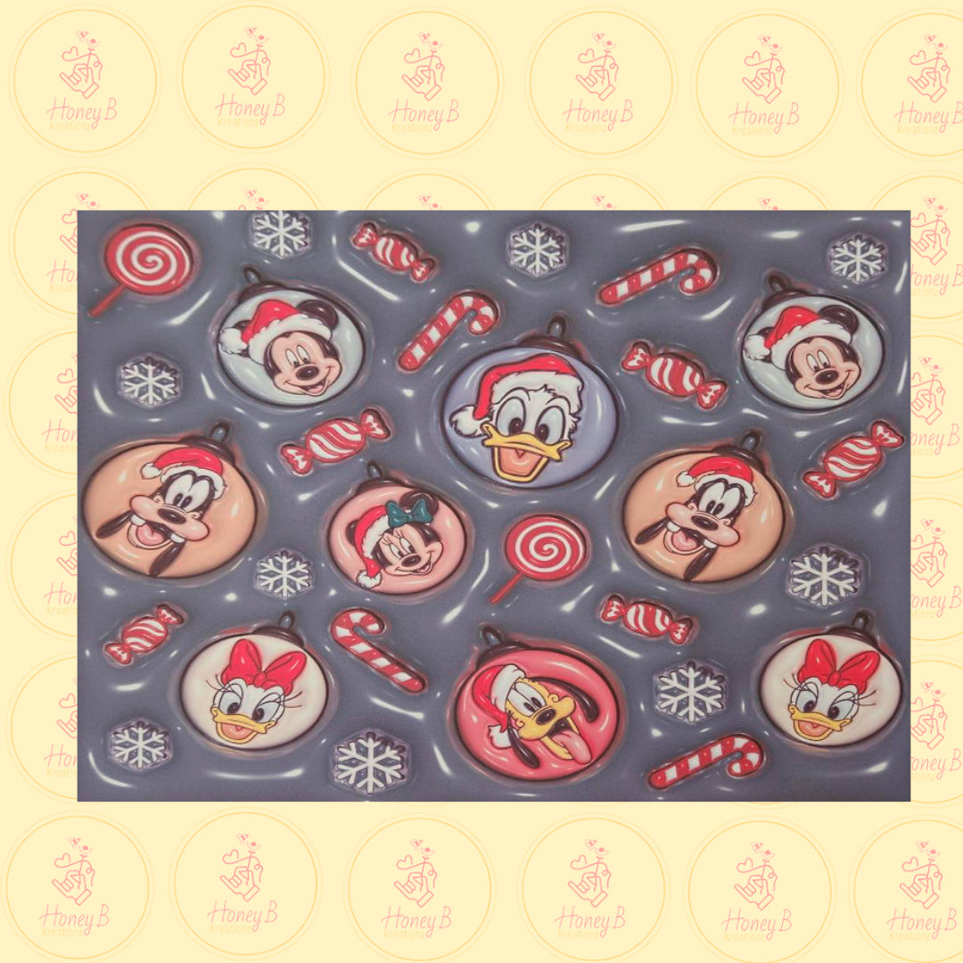 MK & FRIENDS XMAS SUBLIMATION SHEETS