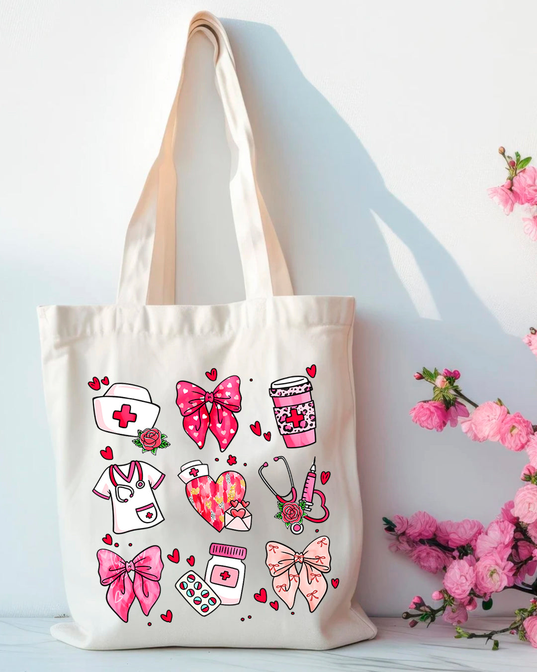 VALENTINES NURSE TOTE BAG