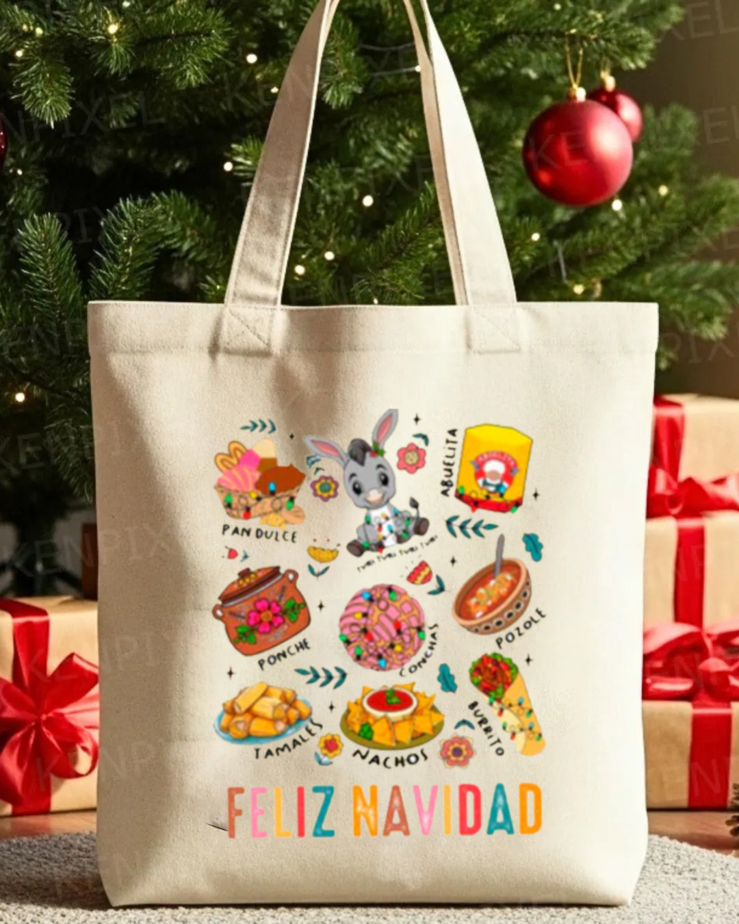 FELIZ NAVIDAD TOTE BAG