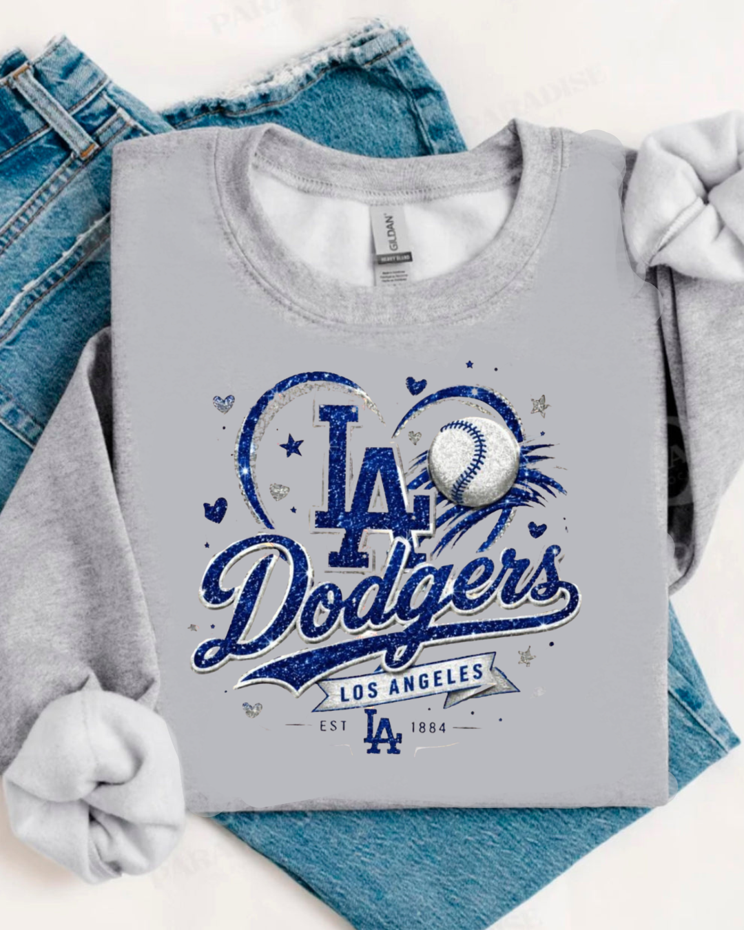 LA GAME BLUE SWEATER