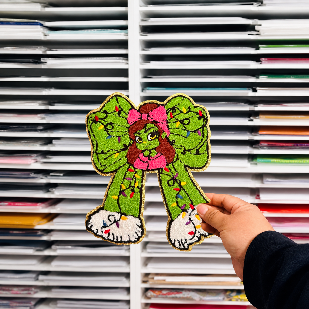 GRNCH BUN IRON ON PATCH