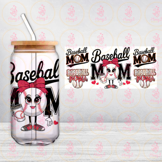 BALL BASEBALL MOM UVDTF