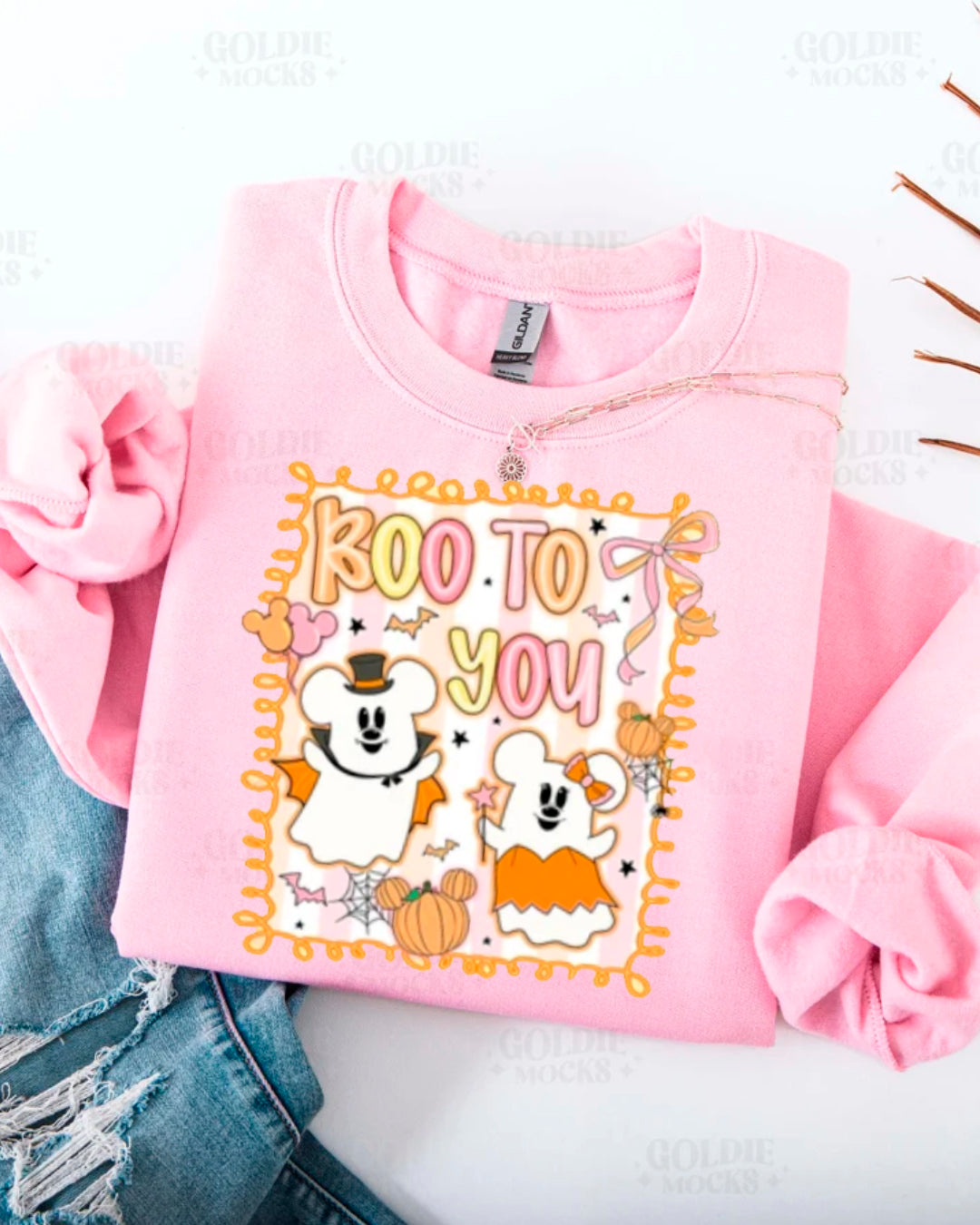 BOO TO YOU MN & MK SWEATER