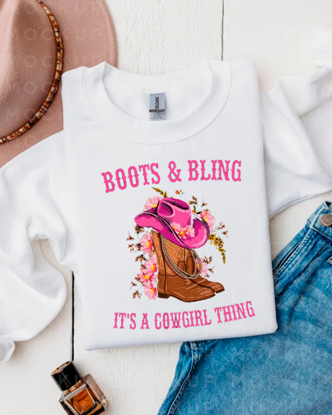 BOOTS & BLING SWEATER