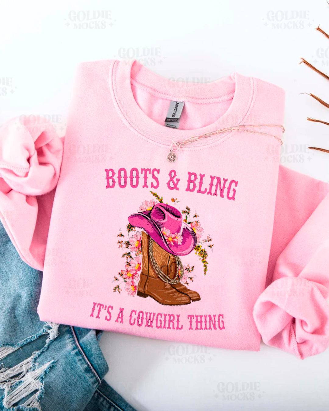 BOOTS & BLING SWEATER
