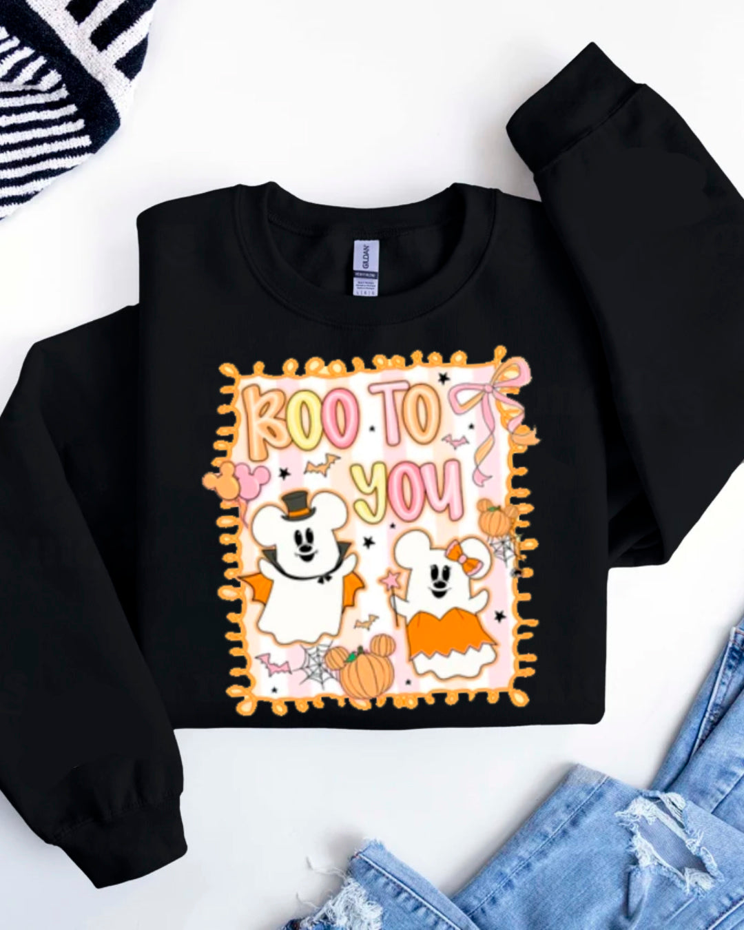 BOO TO YOU MN & MK SWEATER