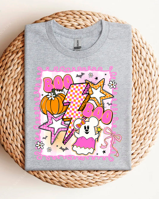 MN SPOOKY PINK SHIRT
