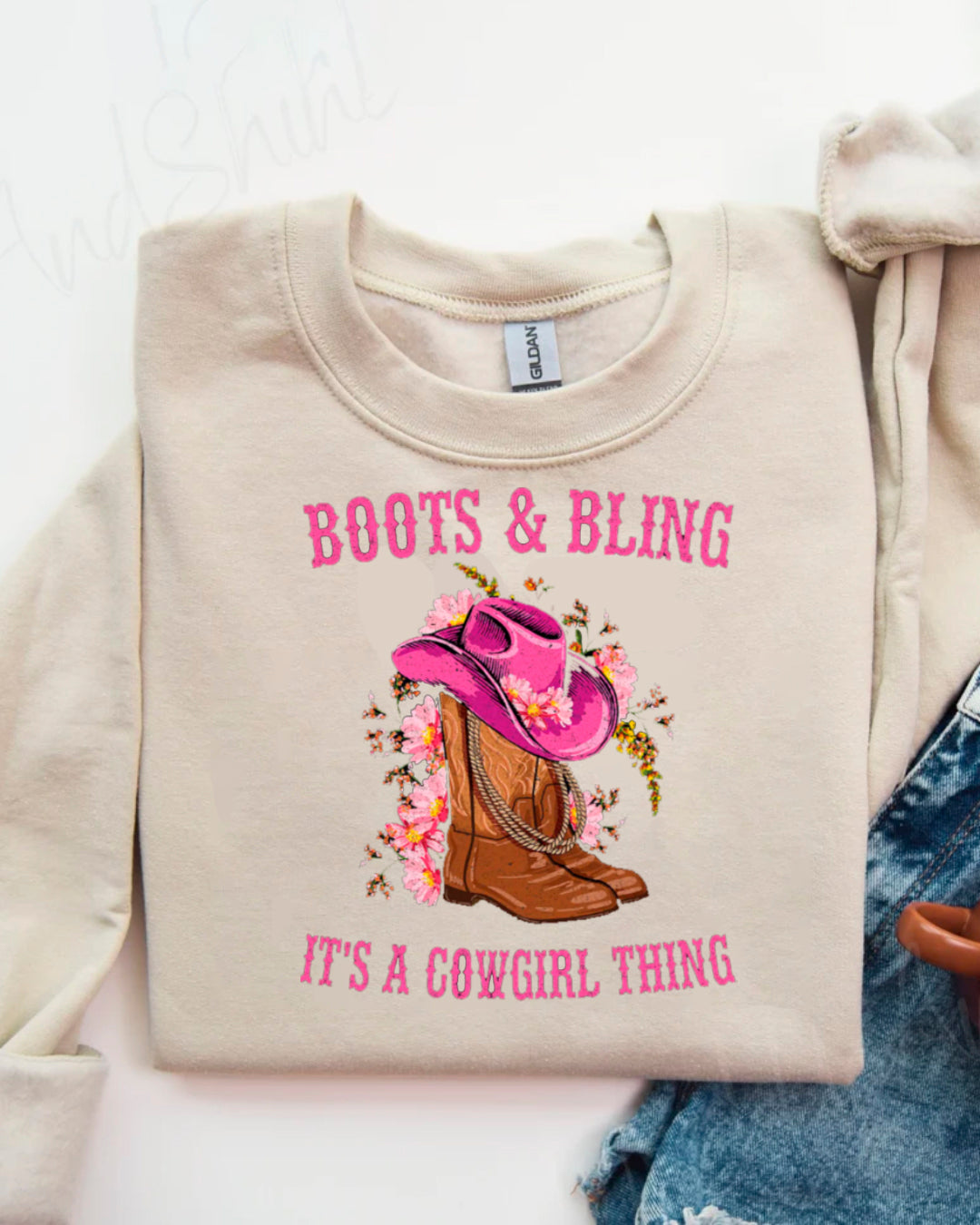 BOOTS & BLING SWEATER
