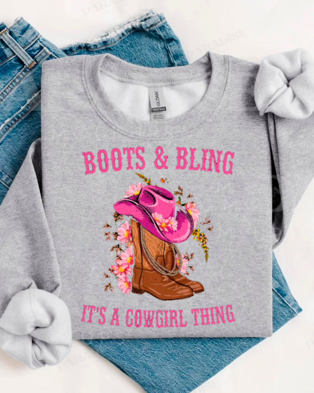 BOOTS & BLING SWEATER