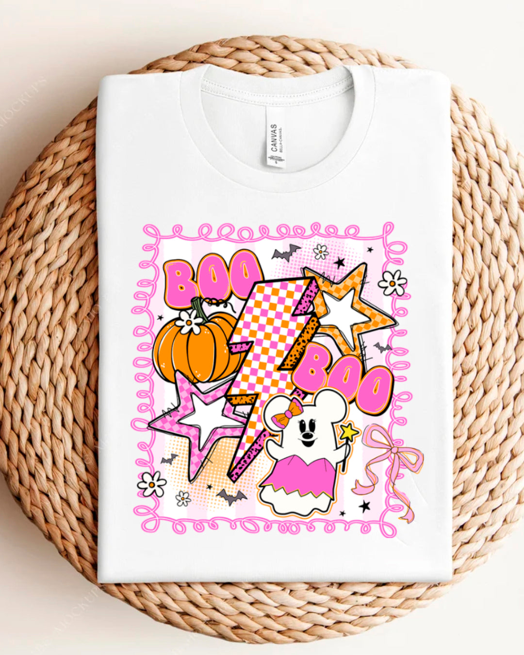 MN SPOOKY PINK SHIRT
