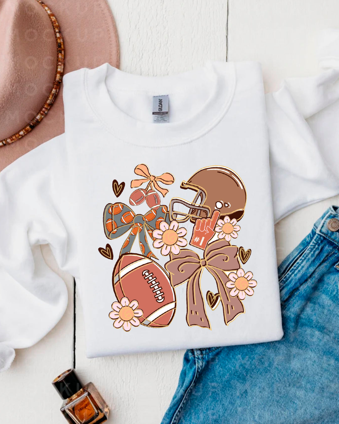 FOOTBALL BROWN SWEATER