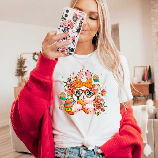 PINK BUNNY EASTER SHIRT
