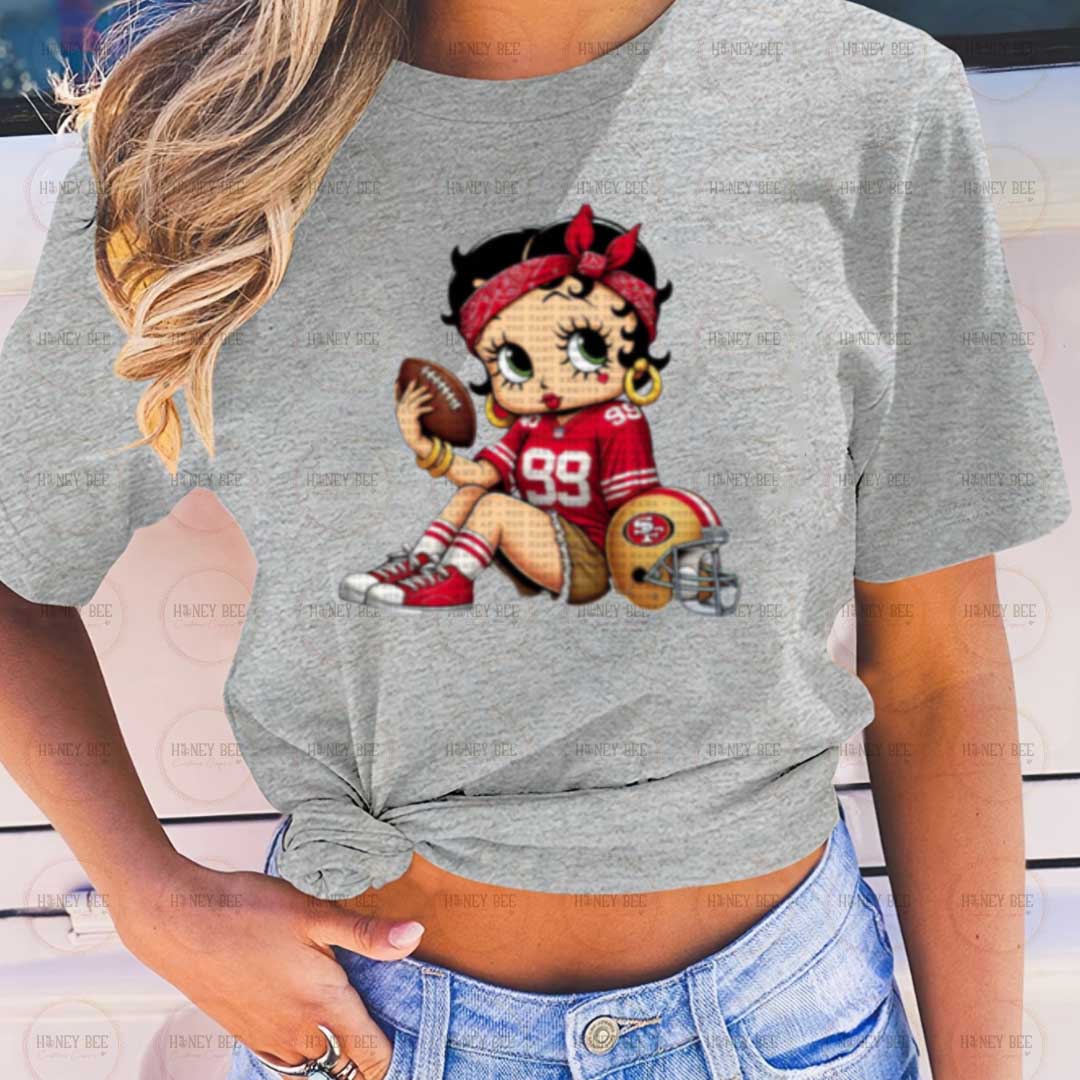 RED FOOTBALL BTTY SHIRTS