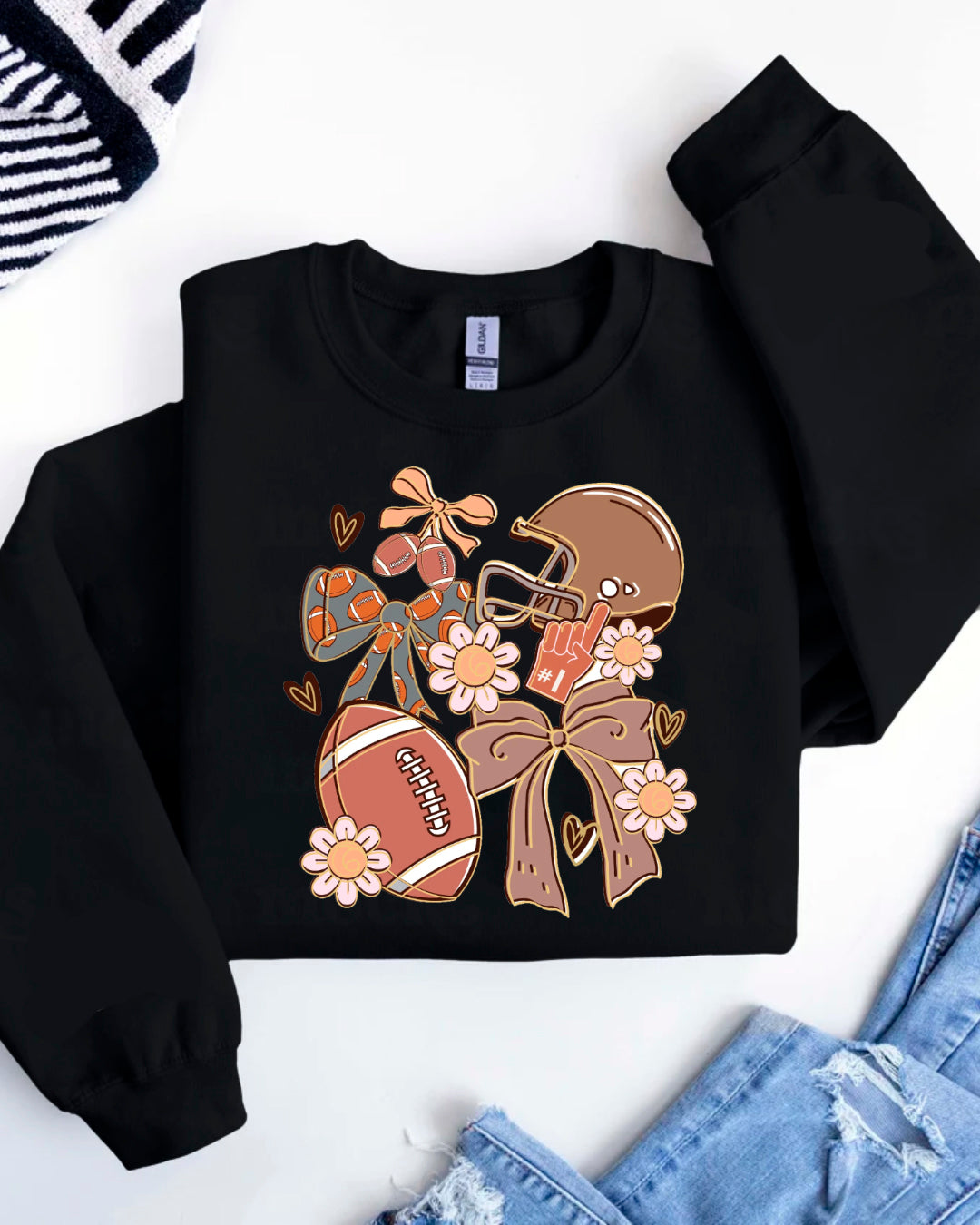 FOOTBALL BROWN SWEATER