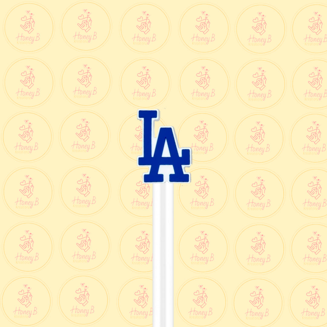 LA BLUE STRAW TOPPER