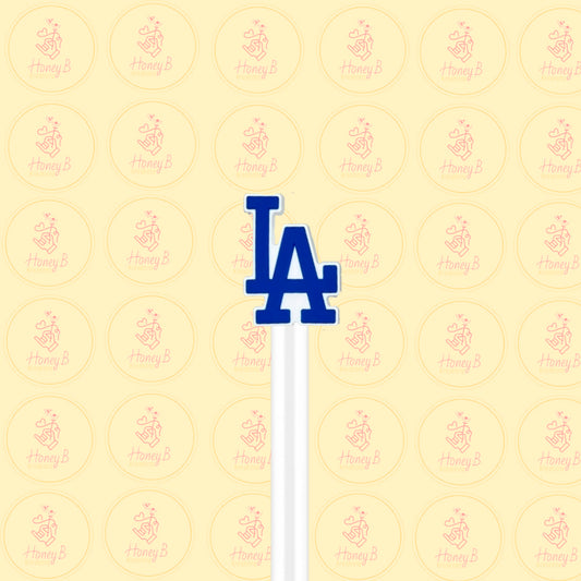 LA BLUE STRAW TOPPER