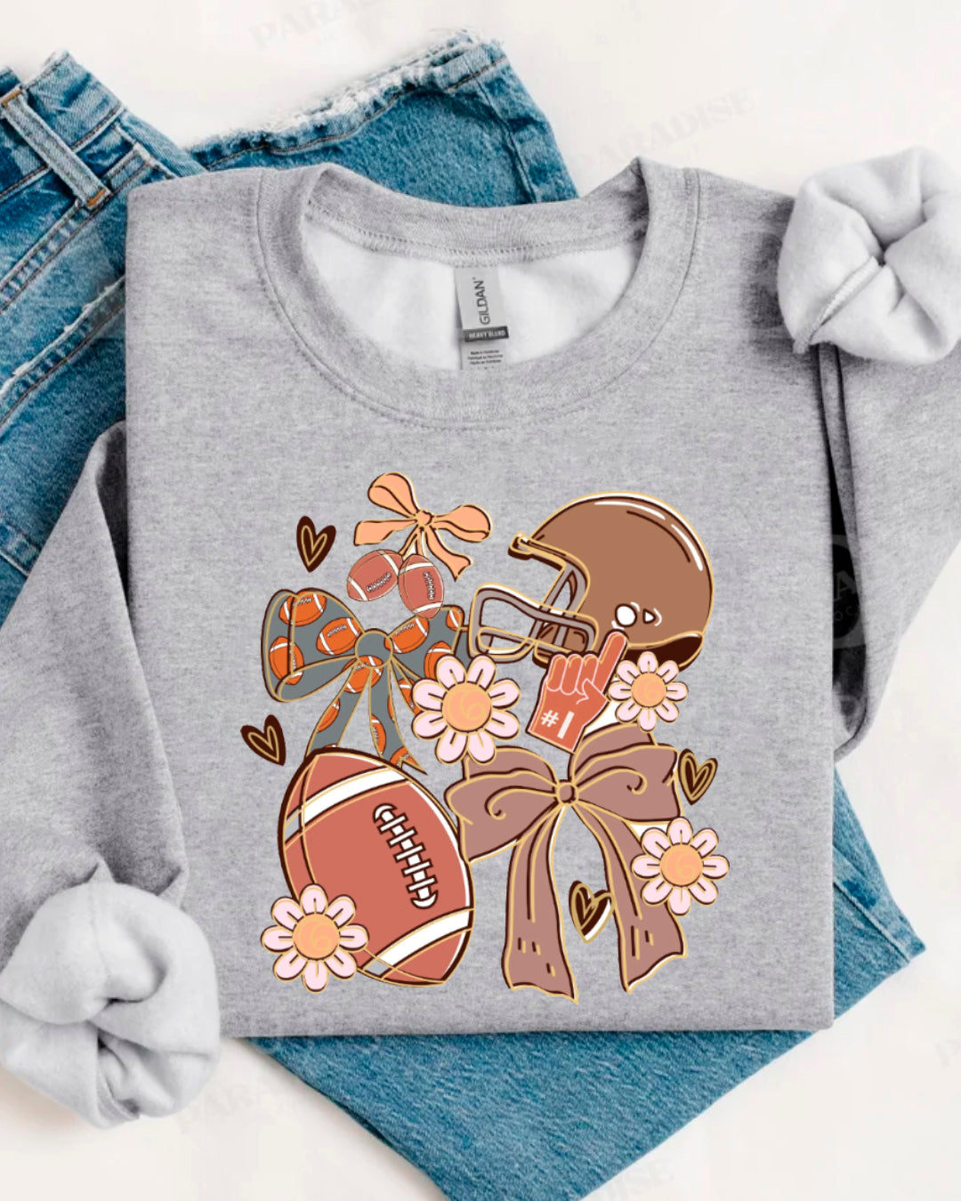 FOOTBALL BROWN SWEATER