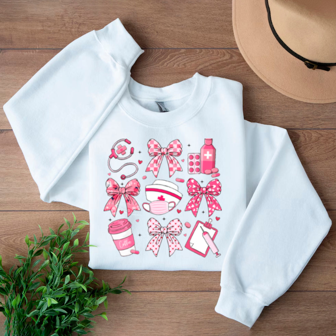 PINK NURSE SWEATER