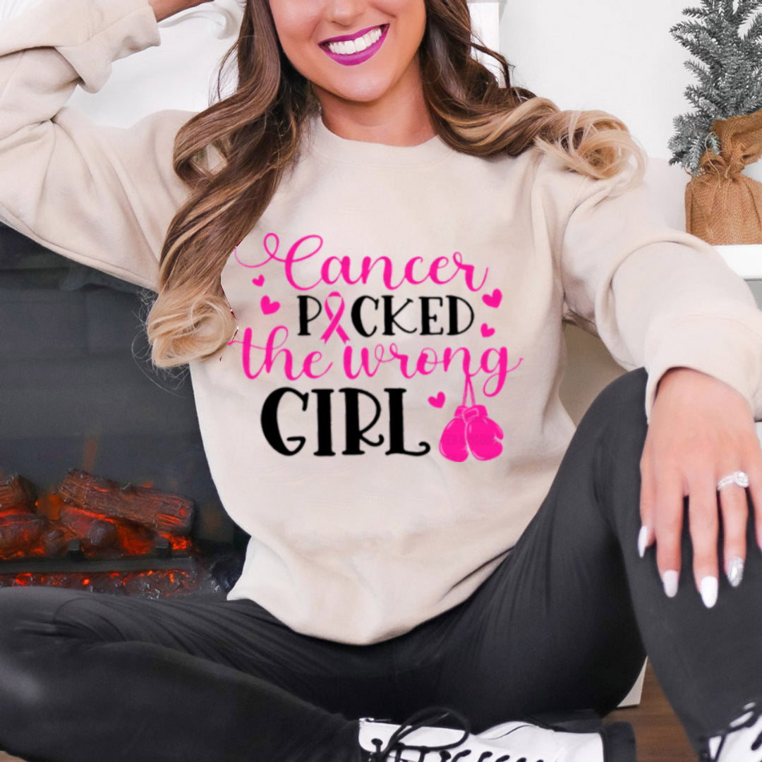 CANCER POCKED THEP WRONG GIRL SWEATER