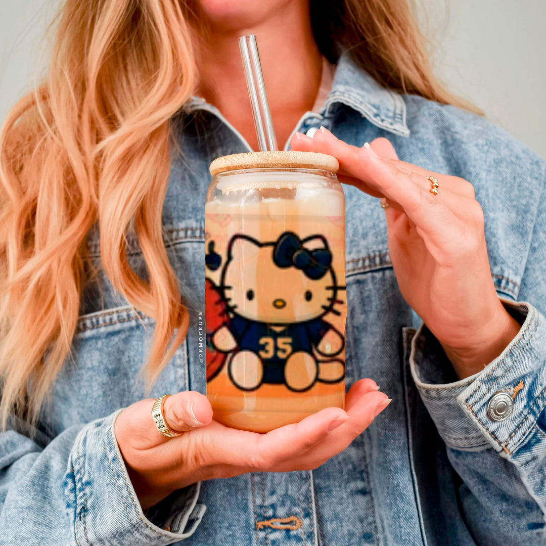 FOOTBALL BLUE KITTY CUP