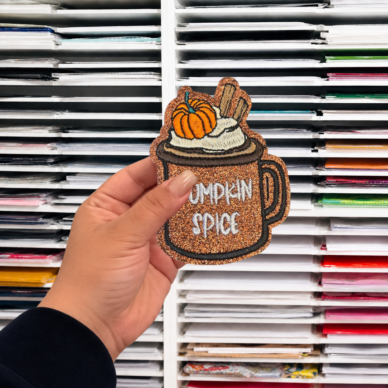 PUMPKIN SPICE IRON ON PATCH
