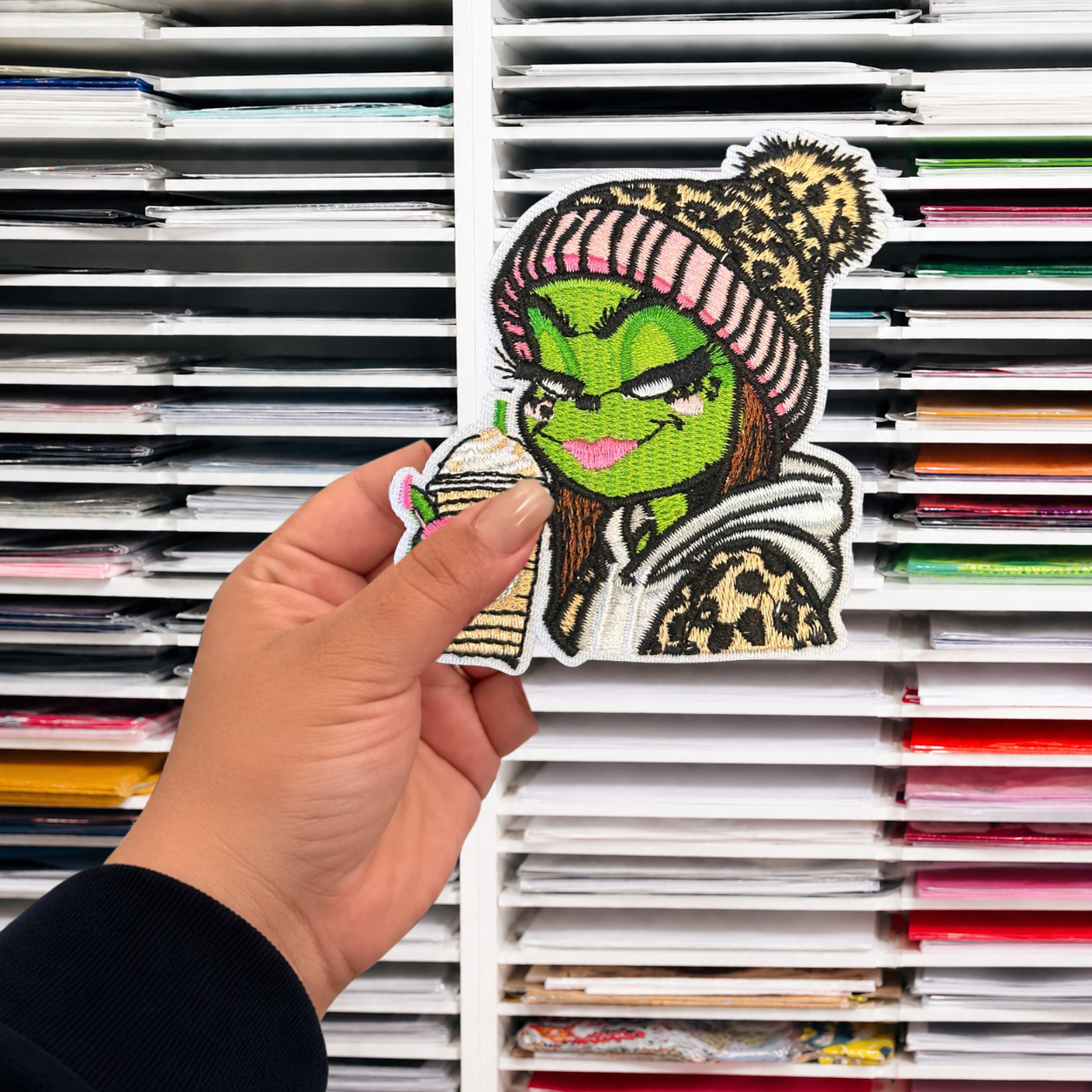 GIRL GRNCH IRON ON PATCH