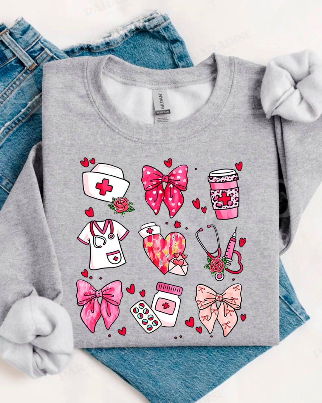 VALENTINES NURSE SWEATER