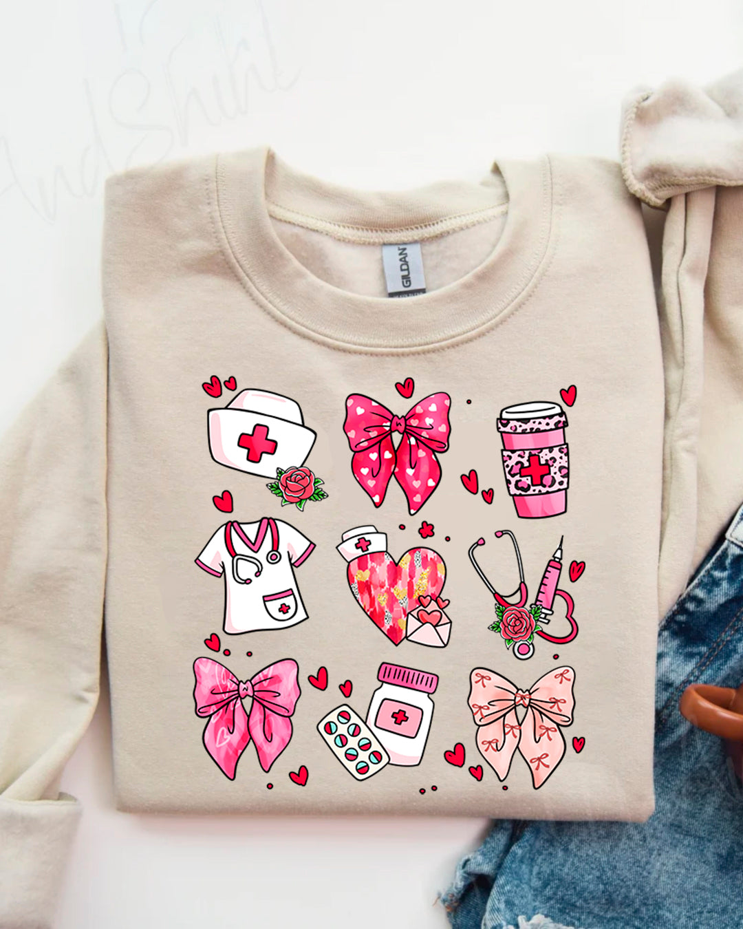 VALENTINES NURSE SWEATER