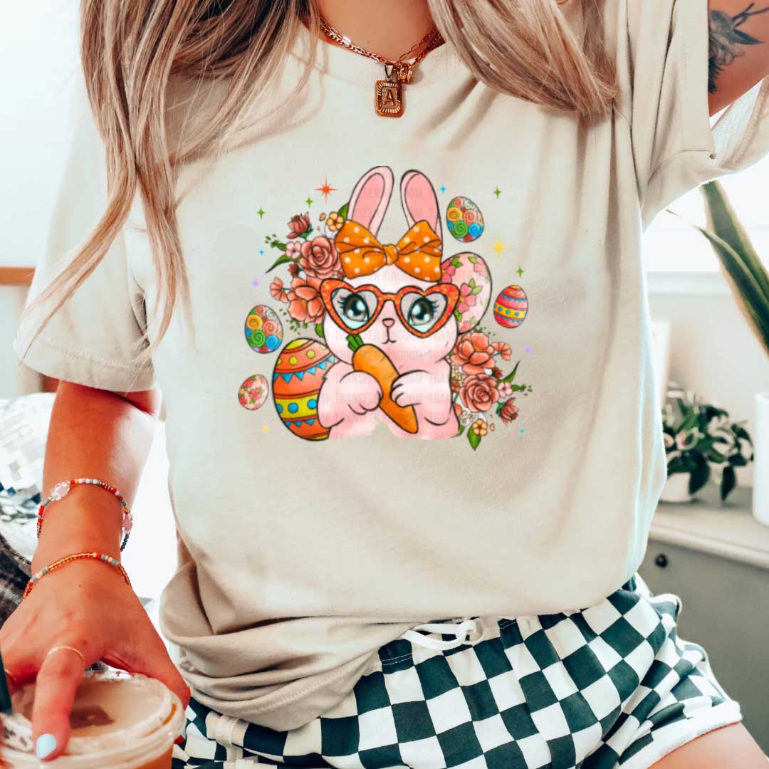 PINK BUNNY EASTER SHIRT