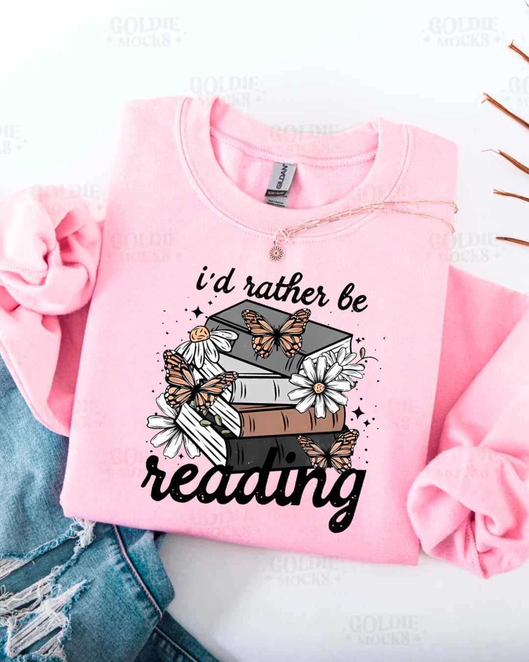 I´D RATHER BE EREADING SWEATER