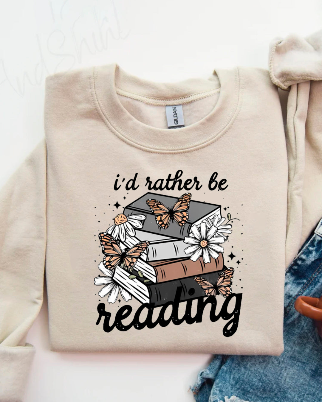 I´D RATHER BE EREADING SWEATER