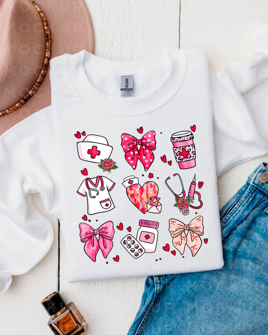 VALENTINES NURSE SWEATER
