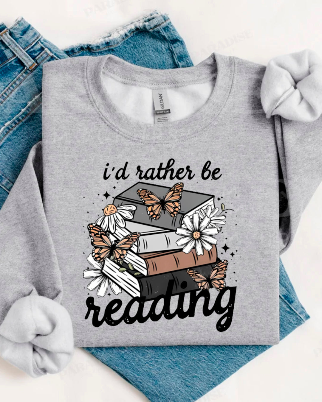 I´D RATHER BE EREADING SWEATER