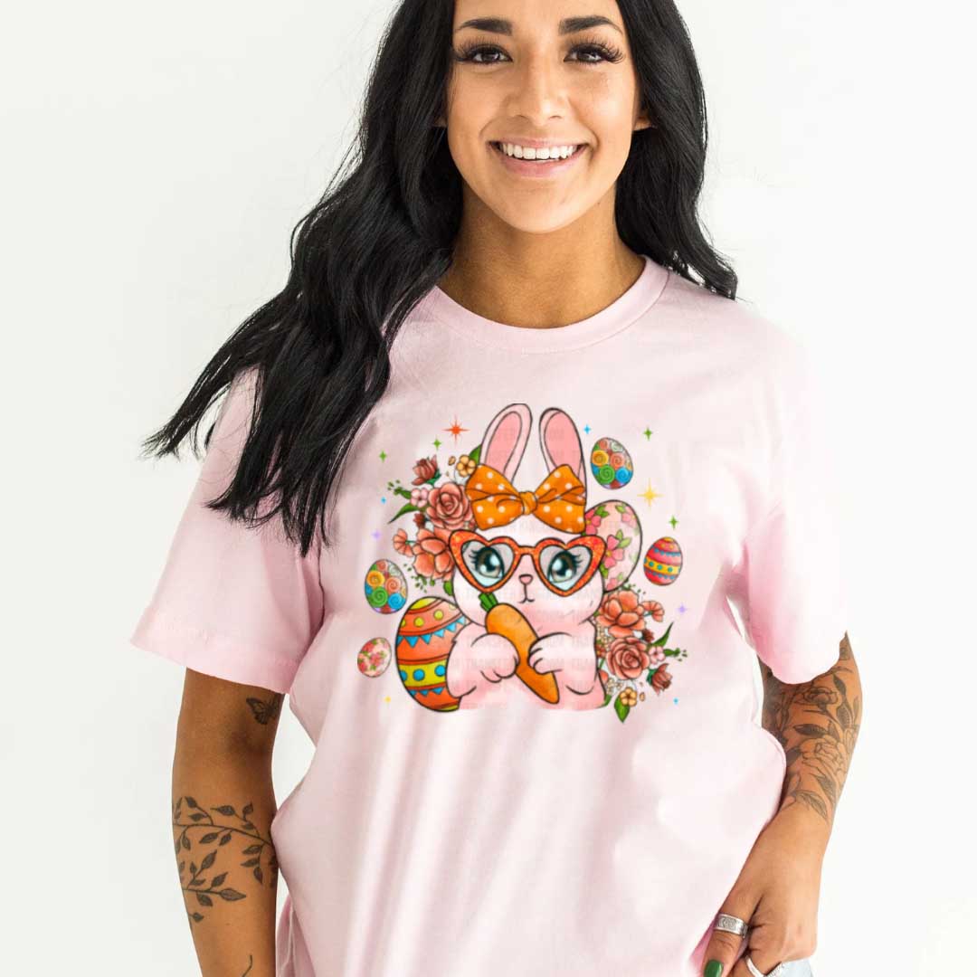 PINK BUNNY EASTER SHIRT